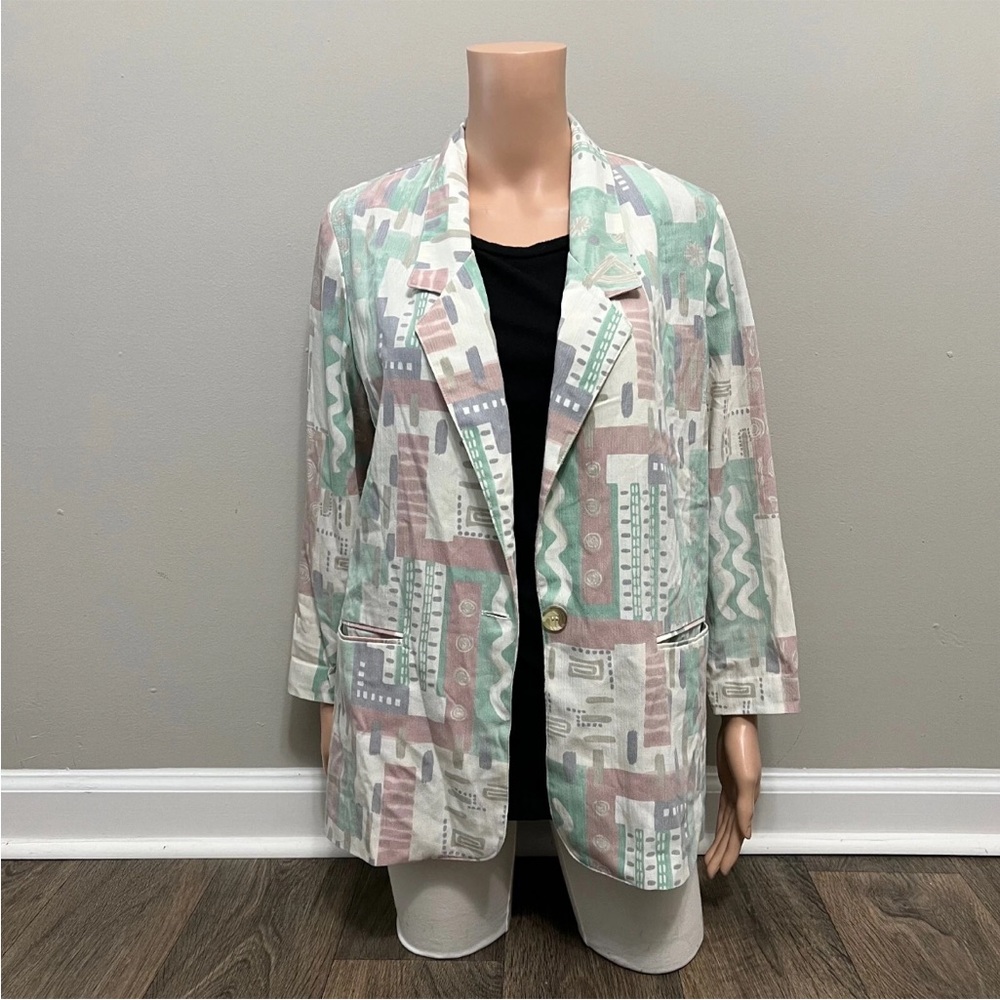 Vintage Alfred Dunner Pastel Blazer Women's Size 8 Petite